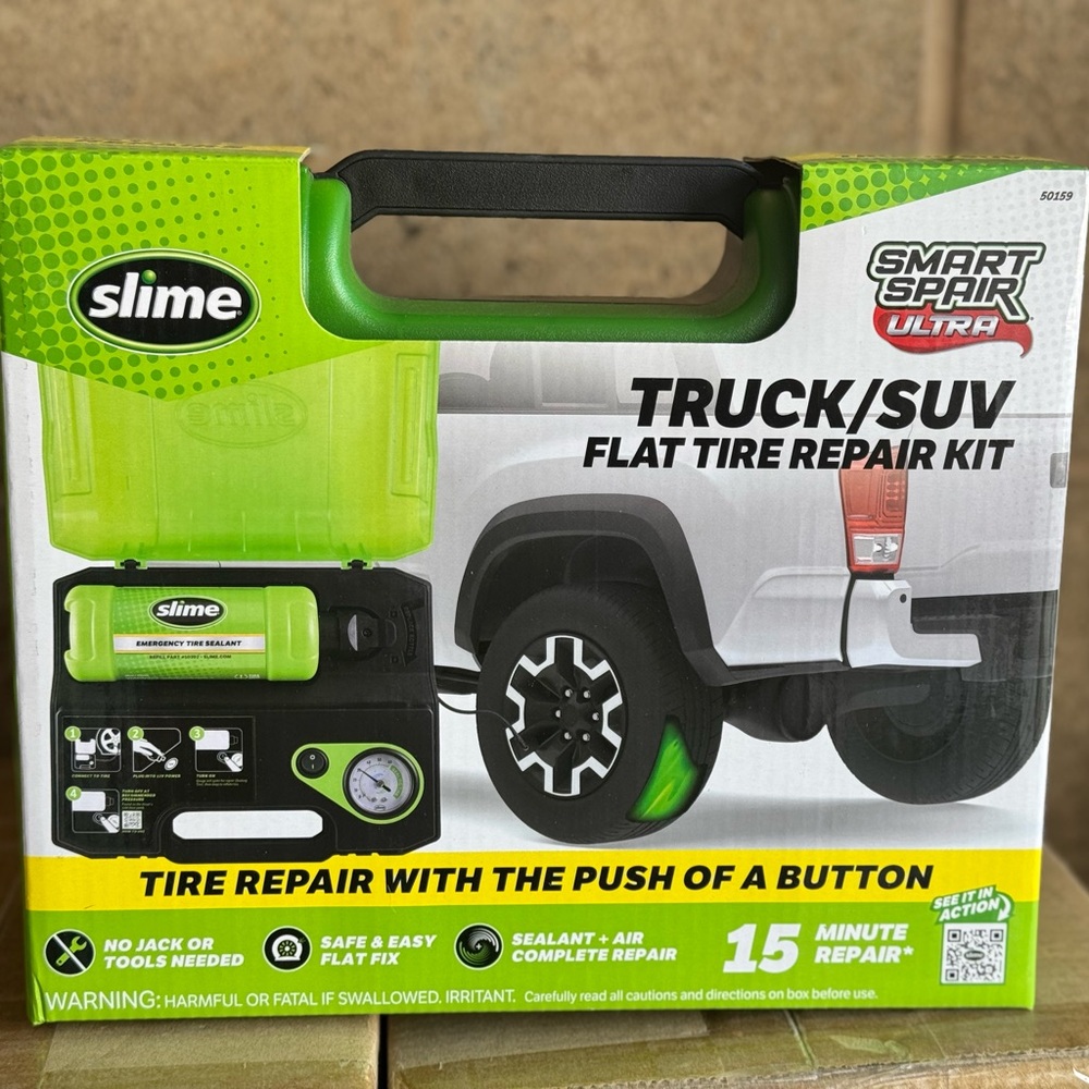Slime 50159 Flat Tire Repair Kit, Smart Spair Ultra, All-in-one Solution